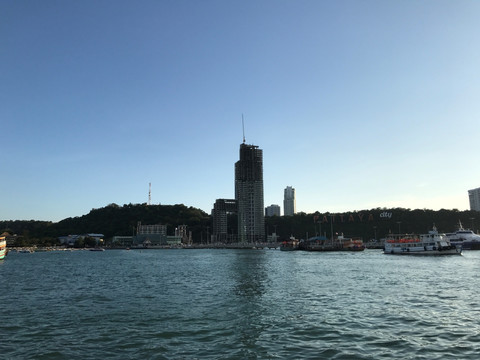 芭提雅 海边 港口 泰国 风景