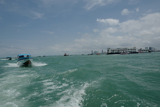 芭提雅 海边 港口 泰国 风景