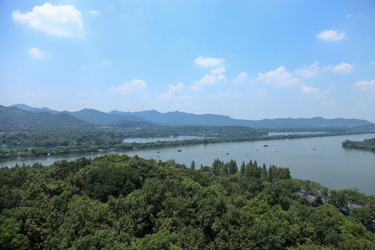 杭州西湖 雷锋塔远眺