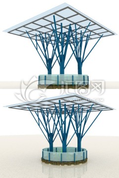 钢结构树池模型设计