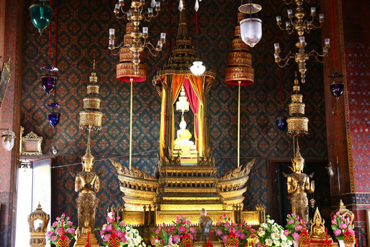 泰国寺庙室内
