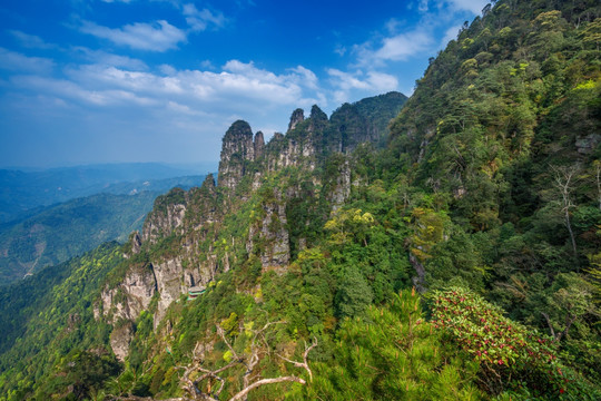 莲花山风光 张家界地貌