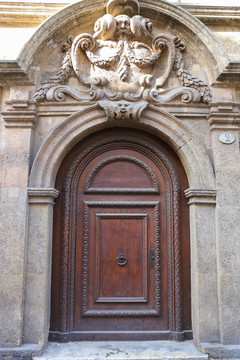 门 古老大门 欧式建筑大门