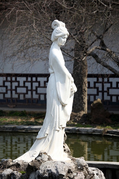 莫愁湖 南京 雕塑 莫愁湖公园