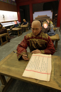 南京 江南贡院 雕塑 蜡像