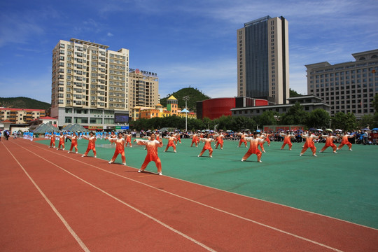 太极拳集体表演