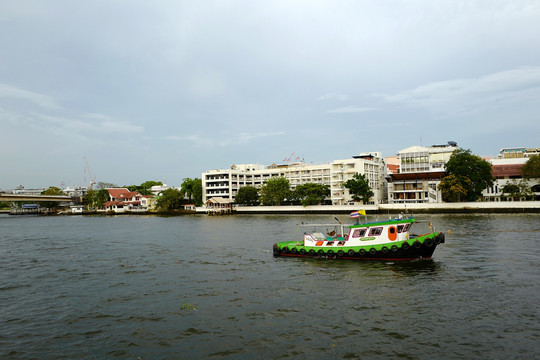 泰国 曼谷 湄南河 风景 户外