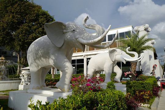 泰国 建筑 大象 吉祥物 泰式