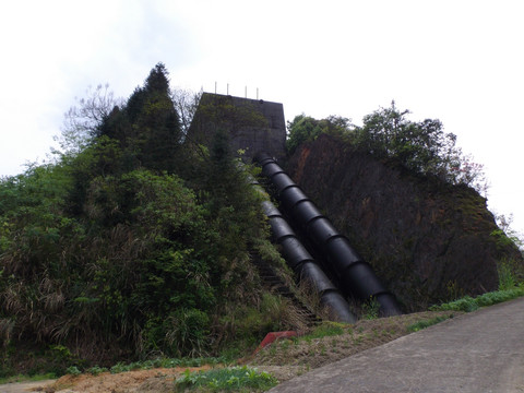 山中水电站管道