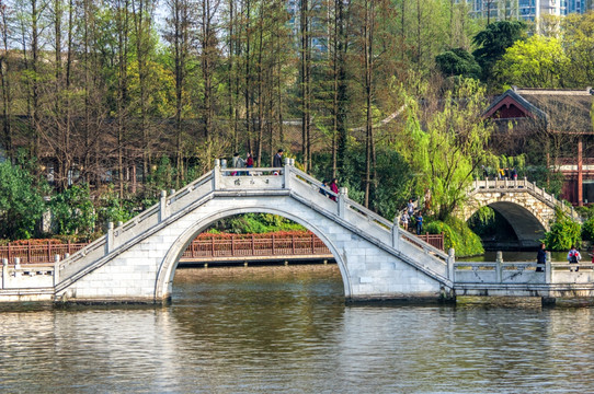 中式古典园林 拱桥