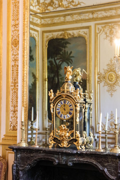 欧洲城堡座钟 钟表 时钟