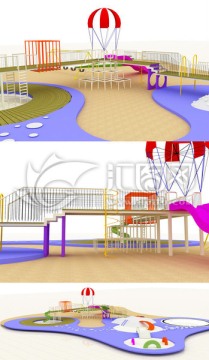 景区游乐场模型设计