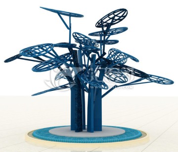 树形水景雕塑模型设计