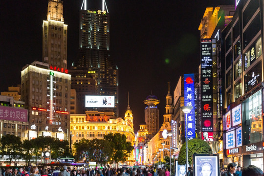 上海南京路夜景