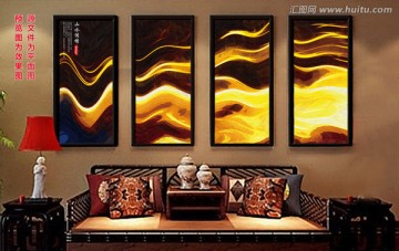 抽象油画  平面图
