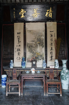 古建筑中堂 传统中式客厅陈列