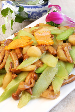 山珍芥兰炒马蹄