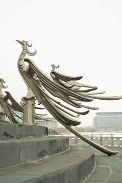 克拉玛依之歌 火凤凰雕塑