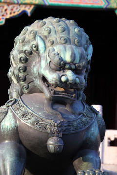 雕塑 铜狮子