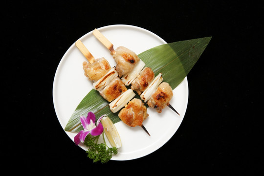 日本料理 大葱鸡肉串