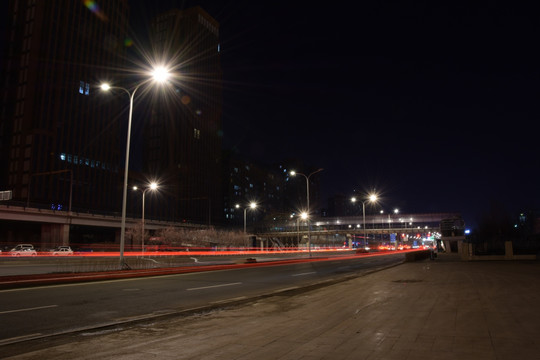 长春快速路车流摄影