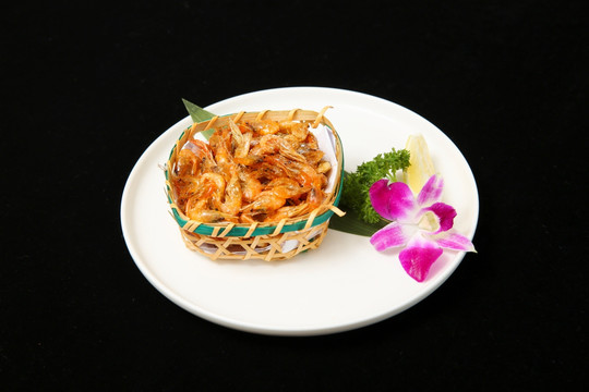 日本料理 炸小河虾