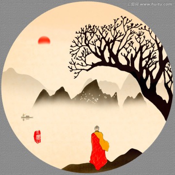 水墨抽象画