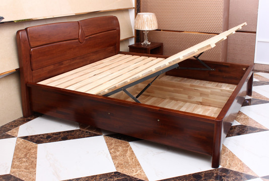 床的储物空间折叠床板床结构