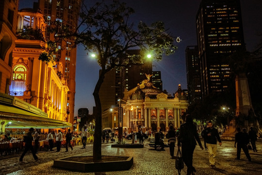 里约 街景 市中心文化广场