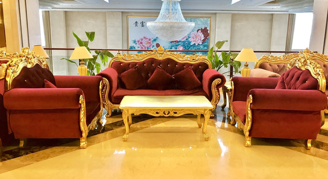 金色欧式 沙发