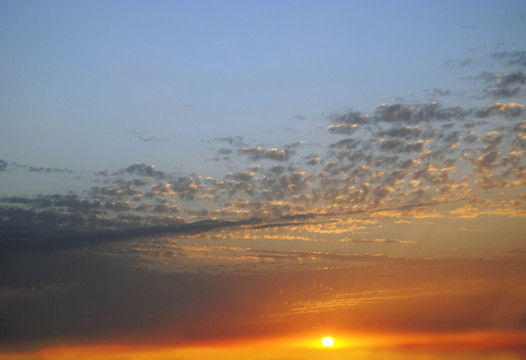 夕阳晚霞日落