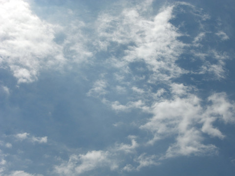 蓝天白云 大气的天空