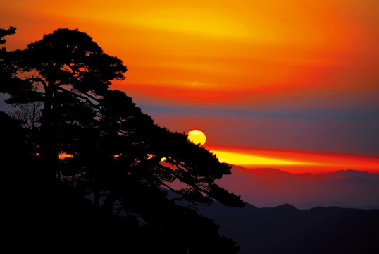 黄山日出