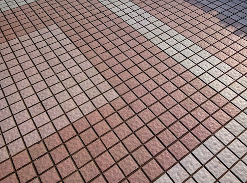 彩色方块地面砖