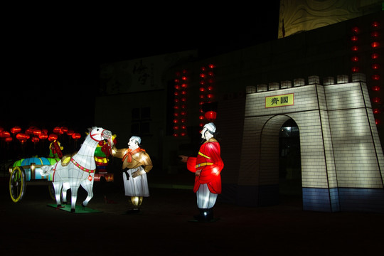 小镇夜色