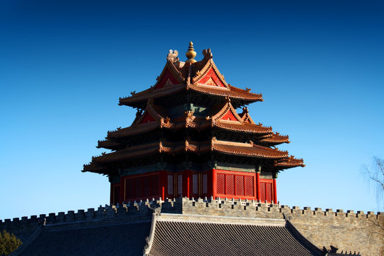 北京 皇城 城门楼 城墙 故宫