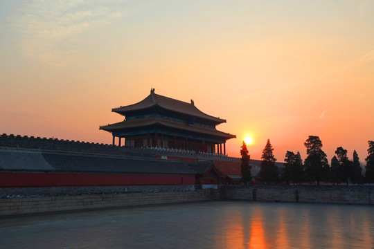北京 皇城 城门楼 城墙 故宫