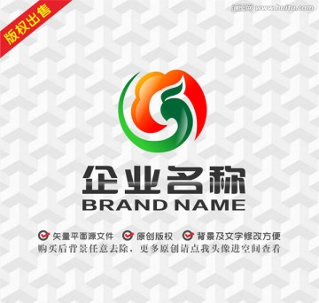 花朵凤凰logo飞鸟logo