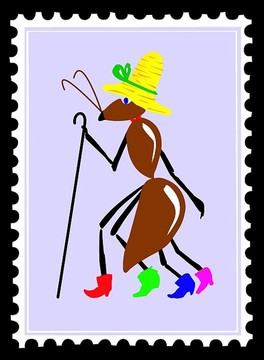 邮票上蚂蚁插图