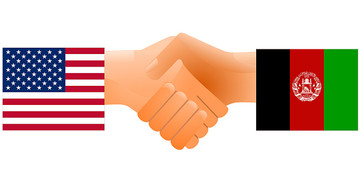 美国和阿富汗的友谊标志