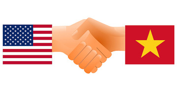 美国和越南的友谊标志