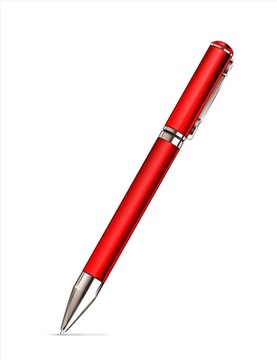 红色的钢笔