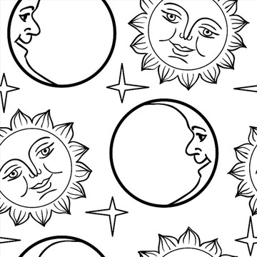月球与太阳背景图