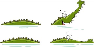 鳄鱼矢量插画