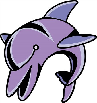 海豚矢量插画