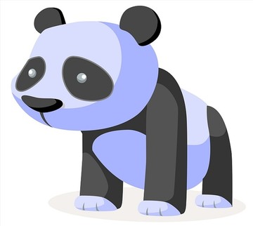 大熊猫矢量插画