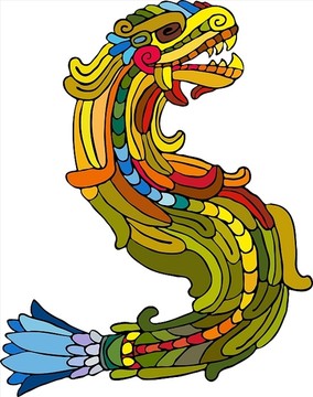 彩虹蛇矢量图