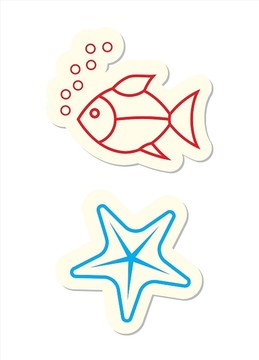 鱼和海星图标