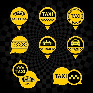 出租车-标志黄