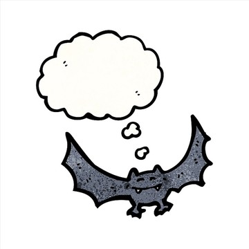 卡通蝙蝠矢量图